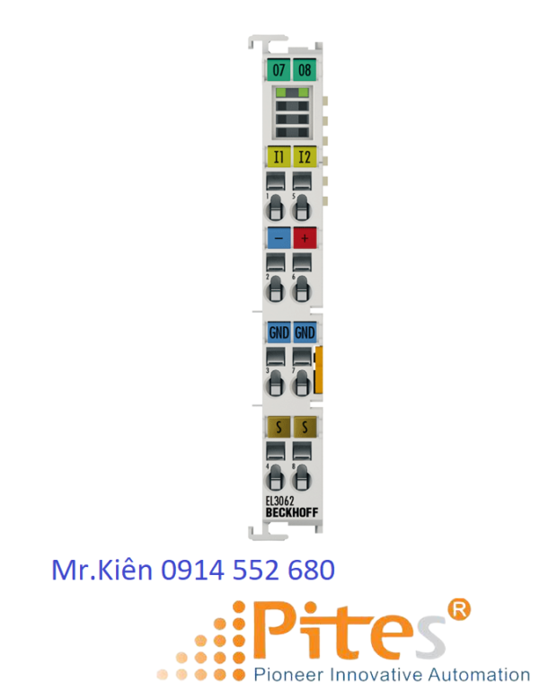 EtherCAT Terminal EL3062 Beckhoff- Đại Lý Beckhoff VietNam